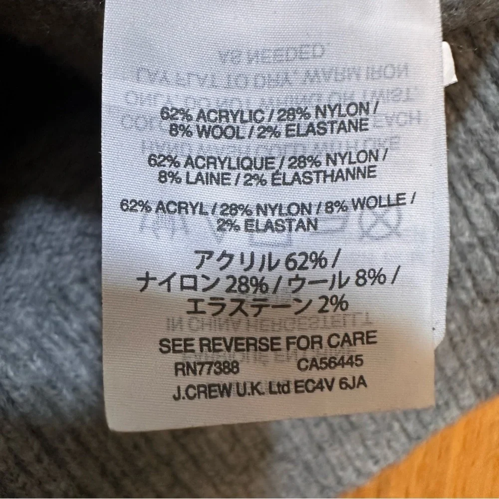 J.Crew Voletta V-back sweater with velvet tie Grey Size S (n)